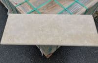 Dijon  Limestone BRUSHED Double Bullnosed Limestone Pool Coping / Steps 900 x 350  x 30