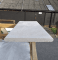 Dijon  Limestone TUMBLED DOUBLE Bullnosed Limestone Pool Coping / Step 900 x 350  x 30mm
