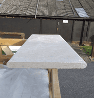 Dijon  Limestone TUMBLED DOUBLE Bullnosed Limestone Pool Coping / Step 900 x 350  x 30mm approx.