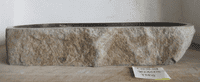 Distinctive Long River Rock Granite Stone Basin LR.25.02.003 ( approx 98 cm x 44cm x 15 cm)