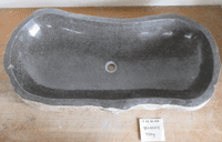 Distinctive Long River Rock Granite Stone Basin LR.25.02.003 ( approx 98 cm x 44cm x 15 cm)