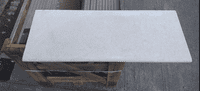Egyptian Beige Limestone Sawn & Sandblasted Bullnose Step 900 x 350 x 30 mm