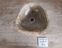 Elegant Petrified Wood Bathroom Wash Basin approx 41cm x  35cm x 15 cm (MF.25.04.001)