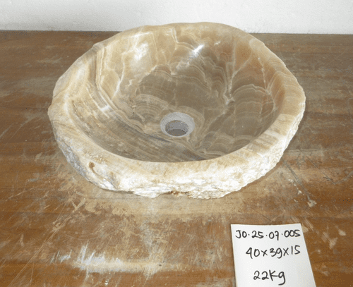 Entrancing Fossilised  Jurassic Onyx Sink (JO.25.07.005) @ approx 40 x 39 x 15 cm
