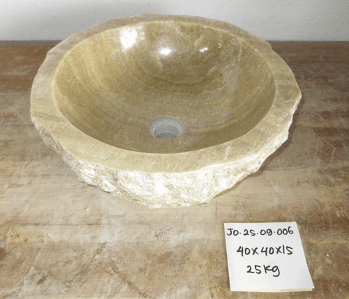 Entrancing Fossilised Jurassic Onyx Sink (JO.25.09.006) @ approx 40 x 40 x 15 cm