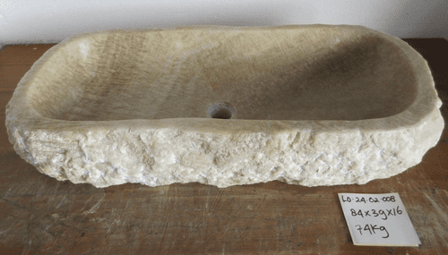 Exquisite Jurassic Onyx Fossilised Bathroom Basin approx 84 cm x 39 cm x 16 cm(LO.24.02.008)