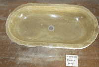 Extraordinary Jurassic Onyx Fossilised Bathroom Basin approx  81 cmx 41 cm x 15 cm (LO.25.09.007)