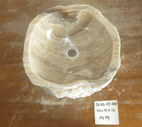 Fabulous Fossilised Jurassic Onyx Sink (JO.25.07.007) approx 42 x 41 x 15 cm