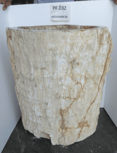 Fabulous Petrified ( Fossilised) Wood Pedestal Sink (PF.032) @ approx W:66cm x D:40cm x H:90 cm