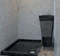 Free Standing Nero / Black Marble Bathroom Basin 90 cm x 40 cm Pyramid model.