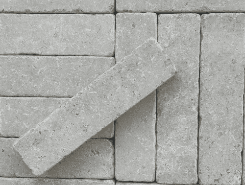 FULL 18m2 Dijon TUMBLED Limestone Slim Setts (Herringbone Style) approx 200mm  x 50mm x 20mm