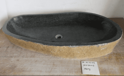Gargantuan Long River Rock Granite Bathroom Sink approx 101 cm x 50 cm x 15 cm ( LR.25.02.017)