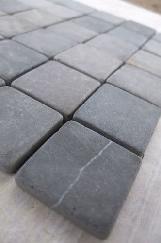 Genoa Grey 5 cm x 5 cm Natural Stone Mosaic @ £39.99 per m2