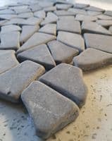 Genoa Grey Interlocking Tumbled Natural Stone Mosaic Tiles only £ 49.99 per m2