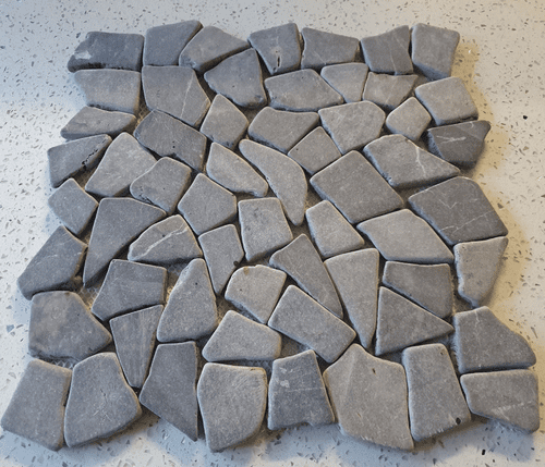 Genoa Grey Interlocking Tumbled Natural Stone Mosaic Tiles only £ 49.99 per m2