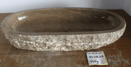 Giant Jurassic Onyx Fossilised Bathroom Basin approx 80 cm x 36 cm x 16 cm (LO.23.02.011)