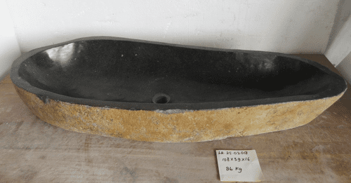 Gigantic Long River Rock Granite Bathroom Sink approx 108 cm x 39 cm x 16 cm ( LR.25.02.018 )