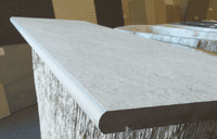 Golden Crema Marfil Porcelain Bullnose  approx 900 x 300 x 20 mm