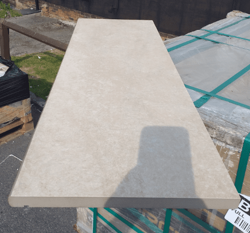 Golden Crema Marfil Porcelain Bullnose approx 900 x 300 x 20 mm