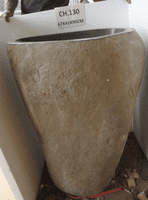 Handsome River Rock Boulder Pedestal Wash Basin Approx W:67cm x  D:41 cm x  H:90 cm (CH.130)