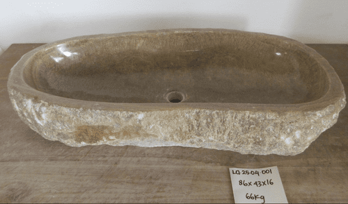 Herculean Jurassic Onyx Fossilised Bathroom Basin approx 86 cm x 43 cm x 16 cm (LO.25.04.001)