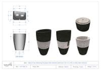Honed Black Free Standing Pedestal Sink Marble Bathroom 90 cm x 45 cm Mandarin Model