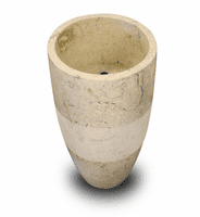 Honed Cream Marble Pedestal Sink Marble Bathroom 90 cm x 45 cm ( Mandarin Model )