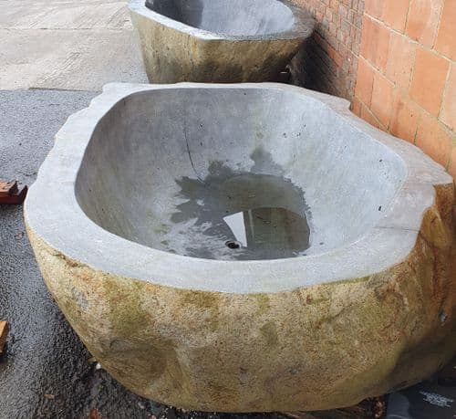 Huge River Rock Bathroom Granite Bathtub 177 cm x 130 cm x 60 cm