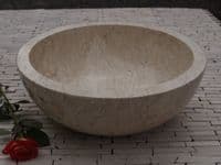 Ibyza Cream Polished Stone Marble Wash Basin 40 cm (WA002)
