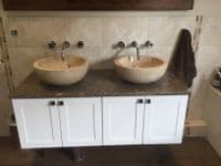 Ibyza Cream Polished Stone Marble Wash Basin 40 cm (WA002)