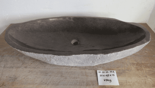 Impressive Long River Rock Granite Bathroom Sink approx 101 cm x 48 cm x 15 cm ( LR.25.02.004 )