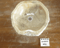 Irresistible Fossilised Jurassic Onyx Sink (JO.25.07.012) @ approx 43 x 40 x 15 cm