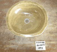 Irresistible Fossilised Jurassic Onyx Sink (JO.26.01.009) @ approx 43 x 40 x 15 cm