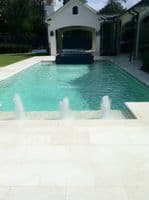 Jerusalem Cream Limestone Tumbled Calibrated patio slabs  900  x 600 x  30 mm @ £36.99 per m2
