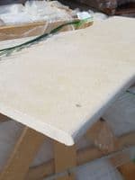 Jerusalem Cream Limestone Tumbled  SINGLE Bullnosed Limestone Coping/Step 900mmx350mmx30 mm approx.