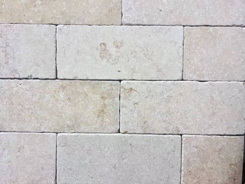 Jerusalem Cream TUMBLED Limestone Cobbles approx 350mm x 150mm x 30mm