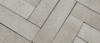 Jerusalem Cream Limestone Slim Setts | Jerusalem Cream Patio Herringbone  | Limestone tumbled | Limestone Flags | UK  |