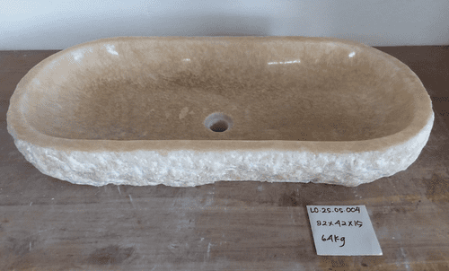Jumbo Jurassic Onyx Fossilised Bathroom Basin approx 82 cm x 42 cm x 15 cm (LO.25.05.004)