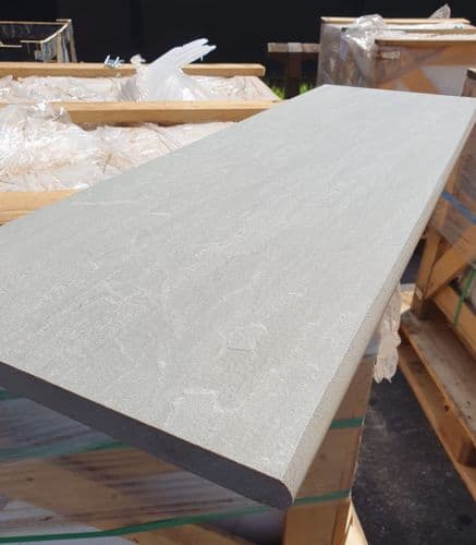 Kandla Grey Porcelain Bullnose / Coping stone / Step 900 x 300 x 20 mm