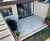 Light Travertine Split Face Mosaic Tile Sample (approx 10 x 10 cm)