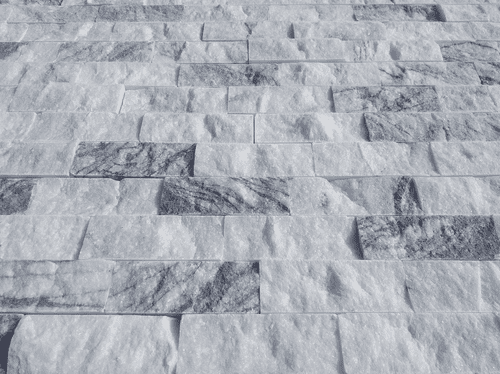 Lilac Grey Marble Split Face Mosaic Tile Sample (approx 10 x 10 cm)
