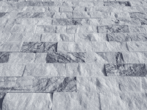 Lilac Grey Marble Split Face Mosaic Wall Tiles @  £42.99 per m2