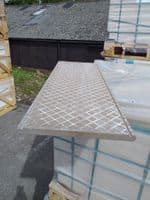 Luna Off White Porcelain DOUBLE  bull nosed coping 900 x 300 x 20 mm
