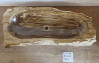Luscious Petrified Wood Bathroom Wash Basin approx 91cm x  41cm x 16cm (LF.25.04.005)