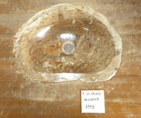 Luxurious Petrified Wood Sink approx 45 cm x  32 cm  x 15 cm (Sink F.25.08.002)