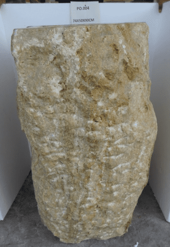 Magnificent Jurassic Onyx Fossilised Free Standing Sink approx W:74cm x D:50cm x H:90cm(PO.004)