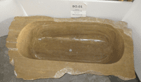 Majestic Jurassic Onyx  Bathtub (Unique Ref : BO.01)  240 cm x 135 cm x 59 cm