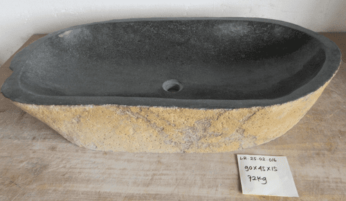 Majestic Long River Rock Granite Bathroom Sink approx 90 cm x 45 cm x 15 cm ( LR.25.02.016)