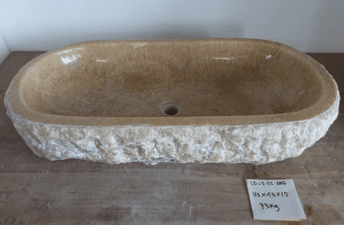 Mammoth Jurassic Onyx Fossilised Bathroom Basin approx  83 cm x  43 cm  x  15 cm(LO.25.05.005)
