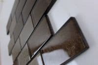 Manhattan Metro Brown Brick Glass Mosaics